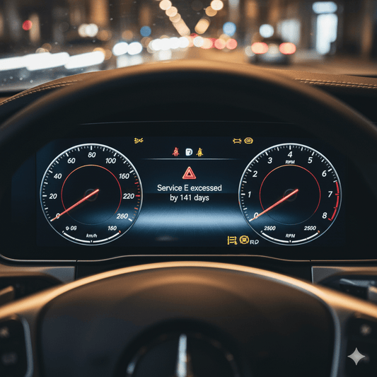 Какво означава „Service E exceeded“ при Mercedes? - Drivesafeshop