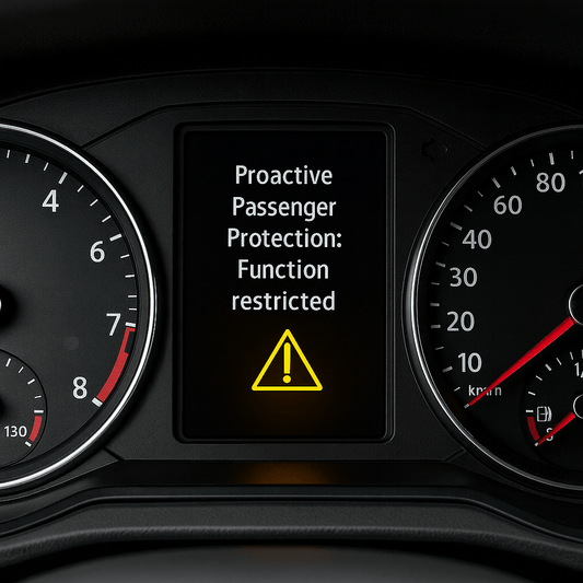 Proactive Passenger Protection: Function Restricted“ – Какво означава и как да реагираме? - Drivesafeshop
