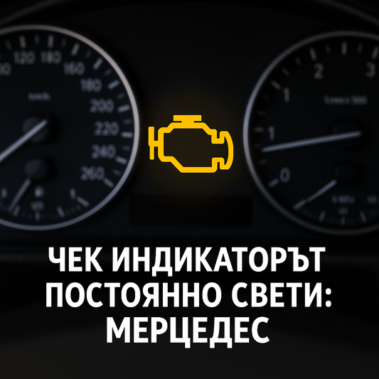 Чека свети постоянно Мерцедес - Какво означава и какво да правим? - Drivesafeshop