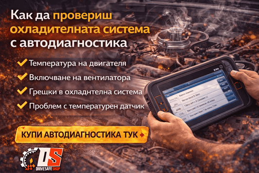 🔧 Как да провериш охладителната система с автодиагностика (стъпка по стъпка) - Drivesafeshop
