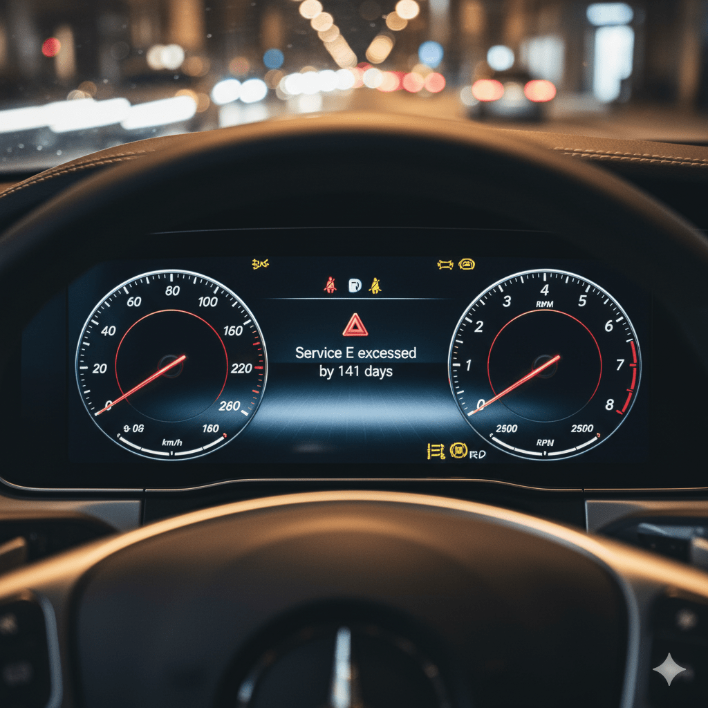 Какво означава „Service E exceeded“ при Mercedes? - Drivesafeshop