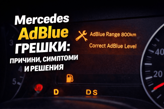 Mercedes AdBlue грешки: причини, симптоми и решения - Drivesafeshop