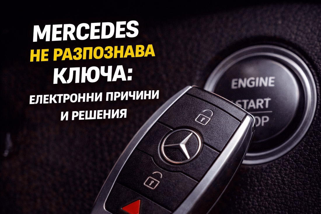 Mercedes не разпознава ключа – електронни причини и решения 🚗🔑 - Drivesafeshop