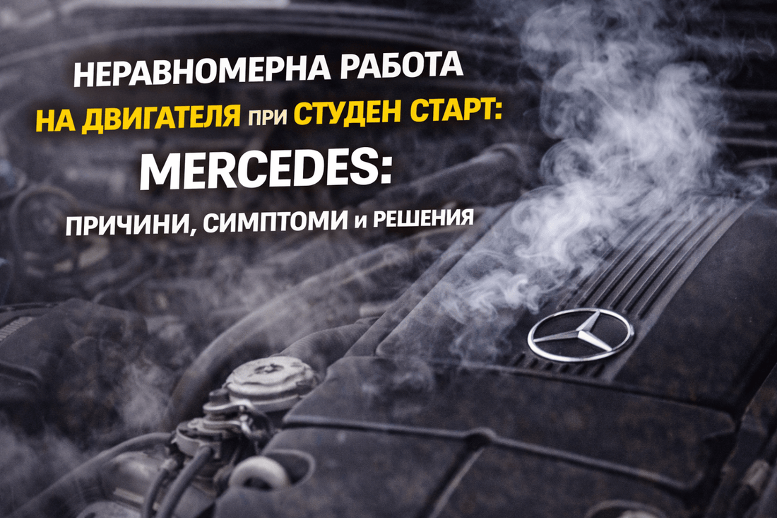 Неравномерна работа на двигателя при студен старт – Mercedes: причини, симптоми и решения - Drivesafeshop
