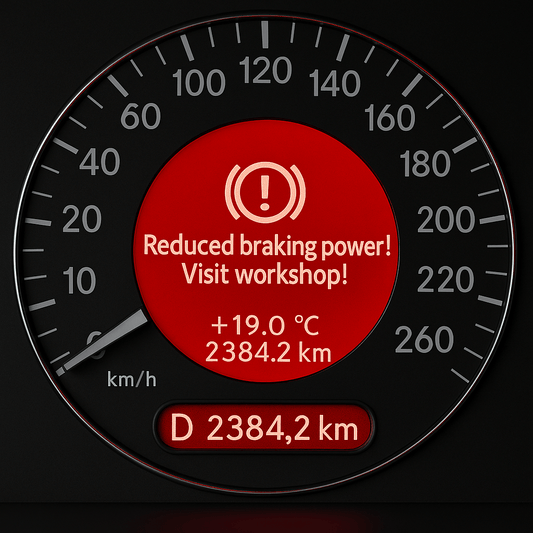 „Reduced Braking Power! Visit Workshop!” – Какво означава това предупреждение и какво трябва да направите - Drivesafeshop