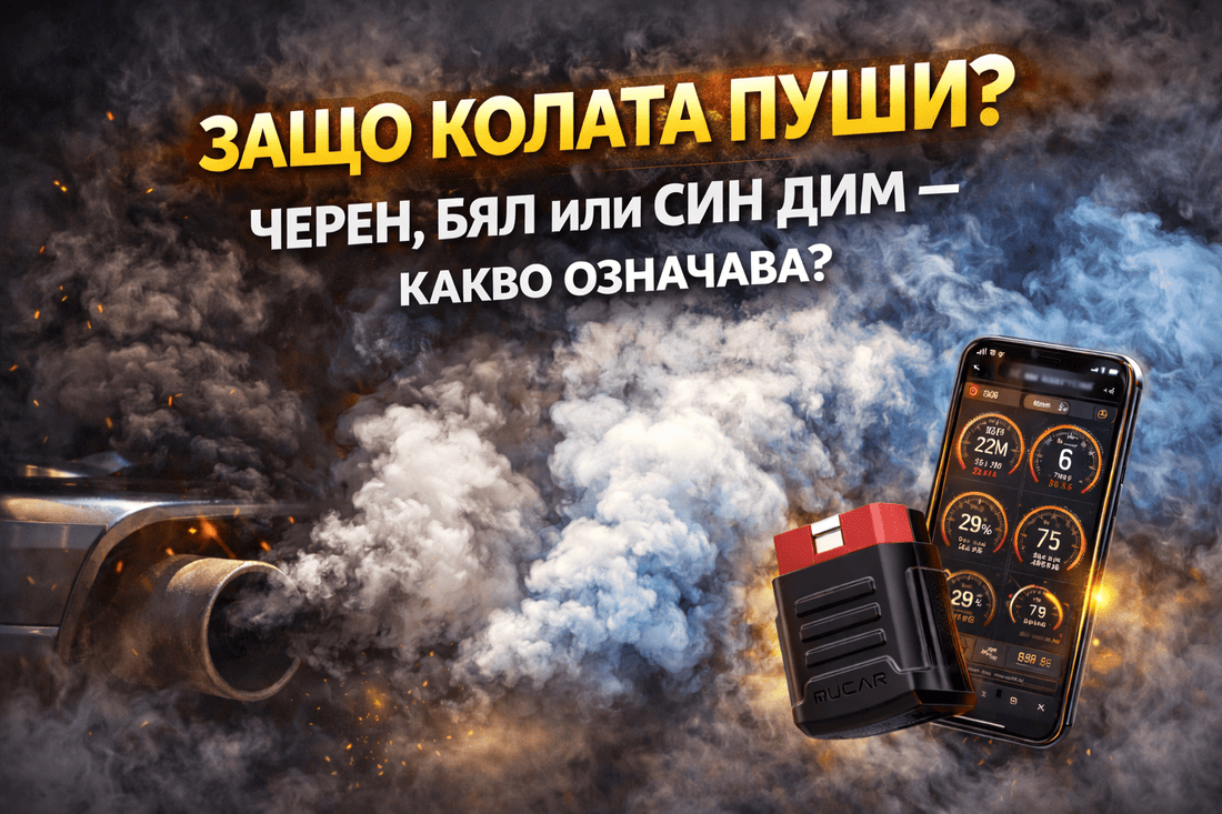 Защо колата пуши? Черен, бял или син дим – какво означава и как да го провериш - Drivesafeshop
